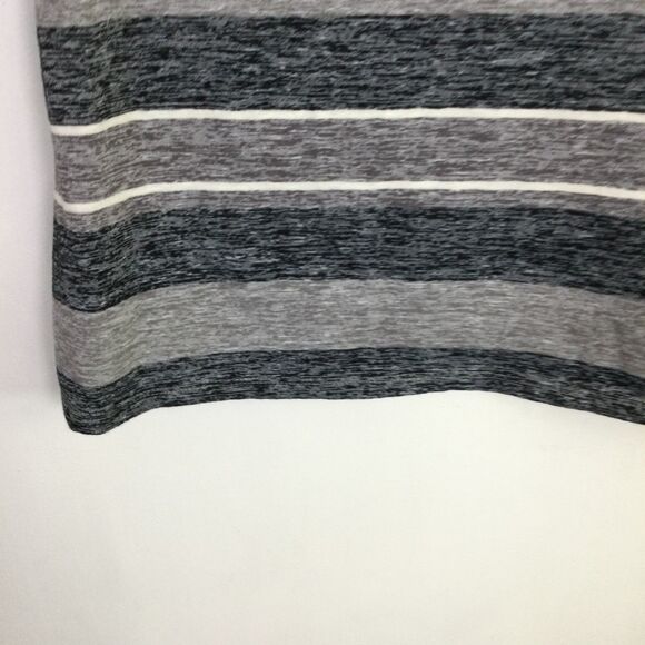 Christopher & Banks Womens V-Neck T-Shirt Short Sleeves Striped Gray Size PS - Picture 4 of 16